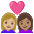 Couple With Heart Woman Woman Medium Light Skin Tone Medium Skin Tone Emoji from Noto Emoji Set