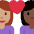 Couple With Heart Woman Woman Medium Skin Tone Dark Skin Tone Emoji from Twemoji Set