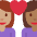 Couple With Heart Woman Woman Medium Skin Tone Medium Dark Skin Tone Emoji from Twemoji Set