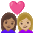 Couple With Heart Woman Woman Medium Skin Tone Medium Light Skin Tone Emoji from Noto Emoji Set