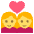 Couple Womanwoman Emoji from EmojiTwo Colors Set