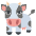 Cow Emoji from EmojiTwo Colors Set