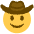 Cowboy Hat Face Emoji from Twemoji Set