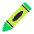Crayon Flat Emoji from Fluent Emoji Flat Set