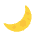 Crescent Moon Flat Emoji from Fluent Emoji Flat Set