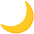 Crescent Moon Emoji from Noto Emoji Set