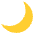 Crescent Moon Emoji from EmojiTwo Colors Set