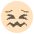 Cringing Face Emoji Emoji from EmojiTwo Colors Set