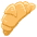 Croissant Emoji from EmojiTwo Colors Set