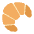 Croissant Flat Emoji from Fluent Emoji Flat Set