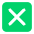 Cross Mark Button Flat Emoji from Fluent Emoji Flat Set