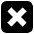 Cross Mark Button Emoji from EmojiTwo Black Set