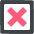 Crossed Ballot Box Emoji from EmojiTwo Colors Set