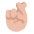 Crossed Fingers Flat Medium Light Emoji from Fluent Emoji Flat Set