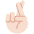 Crossed Fingers Light Skin Tone Emoji from Twemoji Set