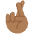 Crossed Fingers Medium Dark Skin Tone Emoji from Twemoji Set