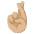 Crossed Fingers Medium Light Skin Tone Emoji from Noto Emoji Set