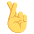 Crossed Fingers Emoji from EmojiTwo Colors Set