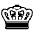 Crown Emoji from EmojiTwo Black Set