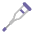 Crutch Flat Emoji from Fluent Emoji Flat Set