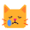 Crying Cat Flat Emoji from Fluent Emoji Flat Set