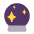 Crystal Ball Flat Emoji from Fluent Emoji Flat Set