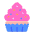 Cupcake Flat Emoji from Fluent Emoji Flat Set