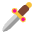 Dagger Flat Emoji from Fluent Emoji Flat Set