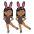 Dancing Bunnies Emoji from EmojiTwo Colors Set