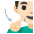 Deaf Man Light Skin Tone Emoji from Noto Emoji Set