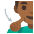 Deaf Man Medium Dark Skin Tone Emoji from Noto Emoji Set