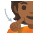 Deaf Person Medium Dark Skin Tone Emoji from Noto Emoji Set