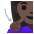 Deaf Woman Dark Skin Tone Emoji from Noto Emoji Set