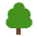 Deciduous Tree Flat Emoji from Fluent Emoji Flat Set