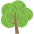 Deciduous Tree Emoji from EmojiTwo Colors Set