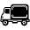 Delivery Truck Emoji from EmojiTwo Black Set