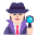 Detective Flat Light Emoji from Fluent Emoji Flat Set
