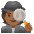 Detective Medium Dark Skin Tone Emoji from Noto Emoji Set