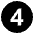 Digit Four Emoji from EmojiTwo Black Set