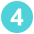Digit Four Emoji from EmojiTwo Colors Set
