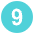 Digit Nine Emoji from EmojiTwo Colors Set
