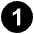 Digit One Emoji from EmojiTwo Black Set