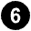 Digit Six Emoji from EmojiTwo Black Set