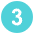 Digit Three Emoji from EmojiTwo Colors Set