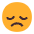 Disappointed Face Flat Emoji from Fluent Emoji Flat Set