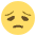 Disappointed Face Emoji from EmojiTwo Colors Set