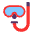 Diving Mask Flat Emoji from Fluent Emoji Flat Set