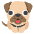 Dog Emoji from EmojiTwo Colors Set