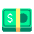 Dollar Banknote Flat Emoji from Fluent Emoji Flat Set