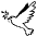 Dove Emoji from EmojiTwo Black Set